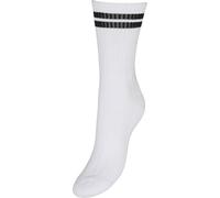 VERO MODA VMMEL STRIPE SPORTY SOCKS NOOS, Calzini Da donna, Snow White/Stripes:BLACK, One Size