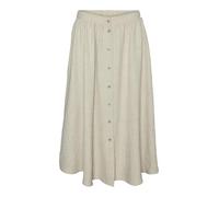 VERO MODA Vmmelaney H/W Button Calf Skirt Wvn Ga, Overcast, S