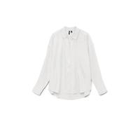 VERO MODA VMMELANEY QUEENY LS Shirt Wvn Noos, Bianco, XS