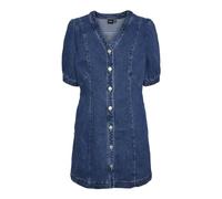 VERO MODA Vmmelody Yo342-Mini 2/4 Abito in Jeans, Media Blu Denim, XS Donna