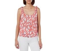 Vero Moda Vmmenny Singlet Wvn Ga Top da Donna, Georgia Peach/AOP:Mette, L