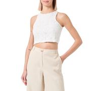 VERO MODA Vmmila SL Crop Jrs Ce Ga Top da Donna, Bianco, XL