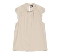 Vero Moda Vmmilla SL Lace Tee Ga Noos, Pumice Stone., S