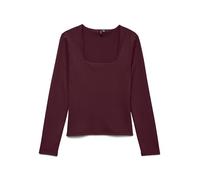 VERO MODA Vmmillion LS Square Neck Top Jrs Noos, Tawny Port, S