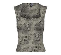 VERO MODA Vmmillion SL Square Neck Top Jrs Noos, Farina d'avena, S
