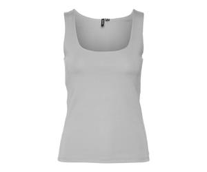 VERO MODA Vmmillion SL Square Top 2-Way Jrs Noos, Super Light Grey Melange, M Donna