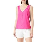 VERO MODA Vmmymilo SL-Maglietta con Scollo a V Wvn Ga Canotta, Rosa Yarrow, M Donna