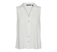 VERO MODA Vmmymilo SL V-Neck Shirt Wvn Ga Camicia, Bianco, S Donna