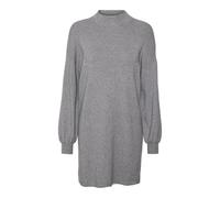 VERO MODA Vmnancy LS Funnelneck Dress Noos, Melange Grigio Medio, M Donna
