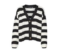 VERO MODA Giacchetta 'Natahlie' nero / bianco, Taglia M
