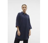 Vero Moda - Vmnatali 3/4 Long Overshirt Noos Blu - Abbigliamento XS Blu