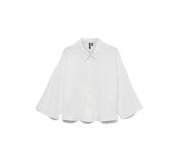 VERO MODA Vmnatali Crop Shirt Wvn Ga SPE Top, Bianco, XS Donna