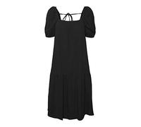VERO MODA Vmnatali Nia 2/4 Blk Dress Wvn Vestito, Nero, XS Donna