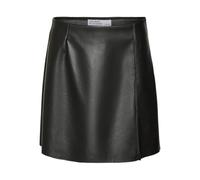 VERO MODA Vmnelly HR Short PL Skirt Noos Gonna in Similpelle (IT, Testo, L, Regular, Regular, Nero)