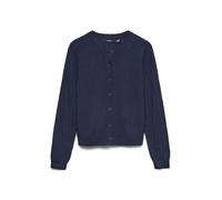 VERO MODA Vmnewlex Pointelle LS O-N Cardigan Noos, Blazer Blu Marino, L Donna