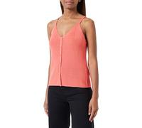 VERO MODA Vmnewlexsun Strap Button Top Ga, Pesca della Georgia, S Donna