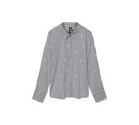 VERO MODA Vmnora LS Oversize AOP Shirt Wvn Ga Noos, Blazer Blu Marine, XL Donna