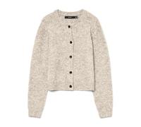 Cardigan girocollo abbottonato Beige M Tinta unita