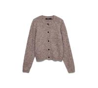 VERO MODA Vmnovah LS O-Neck Button Cardi Ga Noos Maglione Cardigan, Lenticchia Marrone. Dettagli: Melange, XXL Donna
