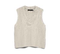VERO MODA Vmnovah Rib SL V-Neck Vest Noos, Betulla, XS