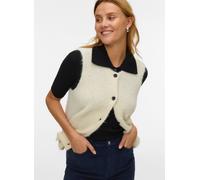 Vero Moda - VMNOVAH SL O-NECK BUTTON VEST NOOS Bianco - Abbigliamento M Bianco