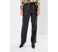 Vero Moda VMZAMIRAOLYMPIA MR Straight PL Pant Noos Pantaloni, Black, M/34 da Donna