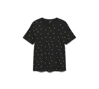 VERO MODA Vmpaulina Detail SS T-Shirt Ga Jrs Noos, Nero, M