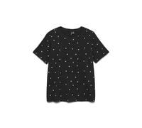 VERO MODA Vmpaulina Detail SS T-Shirt Ga Jrs Noos, Nero, M
