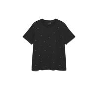 VERO MODA Vmpaulina Detail SS T-Shirt Ga Jrs Noos, Nero, S