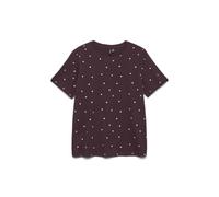 VERO MODA Vmpaulina Detail SS T-Shirt Ga Jrs Noos, Winetasting, M