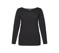 VERO MODA Vmpaxi LS Soft U-Neck - S Curve Noos, Collo a U Donna, Nero, 52-54 Plus