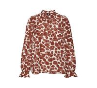 VERO MODA Vmpila LS-Maglietta Wvn Camicia a Maniche Lunghe, Mattone Fired, AOP: senya, L Donna