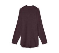 VERO MODA Vmplaza LS Highnck - Maglione Lungo Ga Noos, Winetasting, S