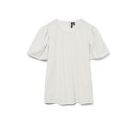 VERO MODA Vmpretty SS Top Wvn Ga Noos da Donna, Bianco, XS