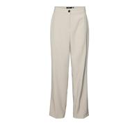 VERO MODA Vmrita MW Straight Pant Boo Pantaloni, Rivestimento Argento, XS x 34L Donna