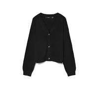 VERO MODA Vmsaba Full Needle LS V-Neck Cardi Noos, Nero, M