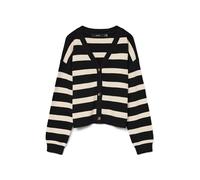 VERO MODA Vmsaba Full Needle LS V-Neck Cardi Noos, Nero, XL