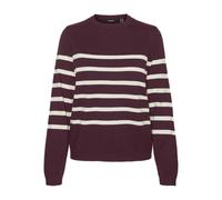 VERO MODA Vmsaba Plain Ls O-neck Pullover Ga Noos Viola Winetasting L