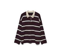 VERO MODA Vmsaba Poloneck LS Pullover Noos, Winetasting, XS Donna