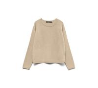 Vero Moda Vmsaba Roll LS O-Neck Pullover Ga Noos, Abbey Stone, L