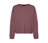 Vero Moda Vmsaba Roll LS O-Neck Pullover Ga Noos, Marrone Rosa, S