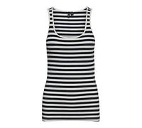 VERO MODA VMSAILOR SABBI Tank Top Noos Canottiera, Navy Blazer/Strisce: Bianco Neve, XL Donna