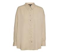 VERO MODA Vmsaioli LS Shirt Camicia da Donna, Irish Cream, M