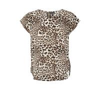 VERO MODA Vmsaki SS Zip Top Wvn Ga Noos, Sabbia/AOP: Betty, S Donna