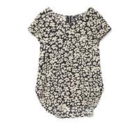 VERO MODA Vmsallie Ss Zip Top WVN Ga Noos, Nero, M