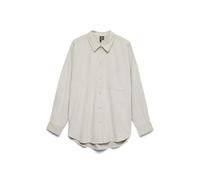 VERO MODA Vmsanne Courderoy LS Shirt Wvn Ga Noos, Pumice Stone., XL