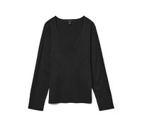 Vero Moda - VMSILJE LS V-NECK PULLOVER GA NOOS Nero - Abbigliamento XL Nero