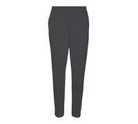 VERO MODA Vmsilva MW-Pantaloni Affusolati Tessuto, Nero/Dettaglio: Asfalto a Spina di Pesce, (S) W x 32L Donna