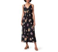 VERO MODA Vmsmilla-Canottiera Wrap alla Caviglia Abito Estivo, Nero, L Donna