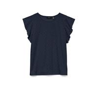 Vero Moda Vmtassa SL Frill Top Noos, Blazer Finta arancia, S Donna